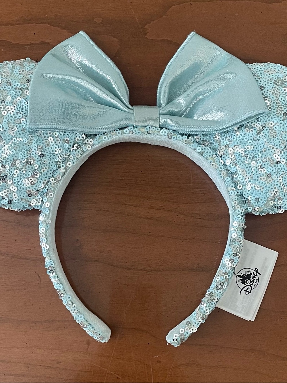 DISNEY Arendelle Aqua Minnie Mouse ear headband